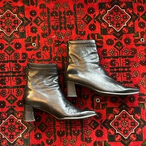 Stuart Weitzman Vintage Black Leather Boots